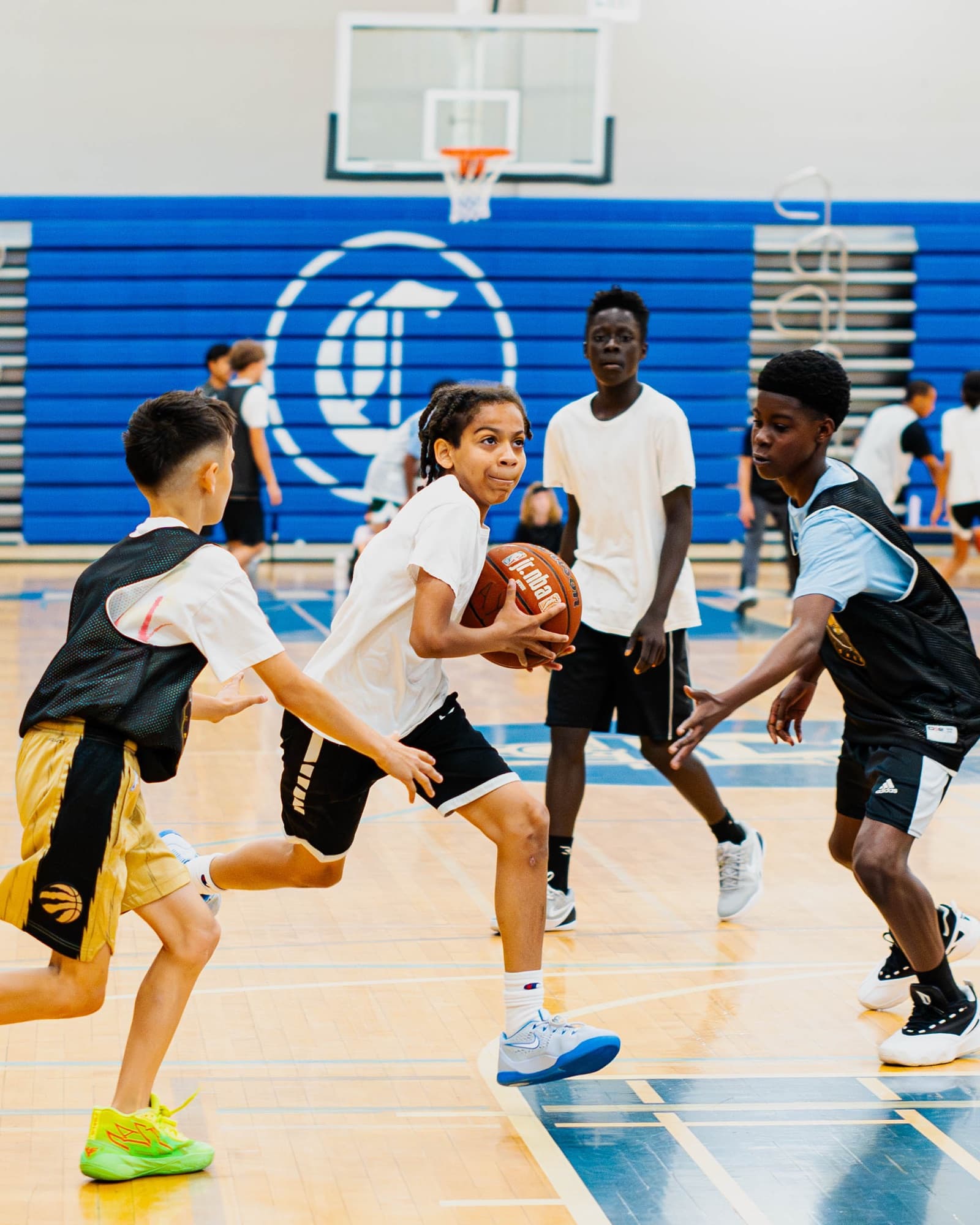 Young players in a house league game